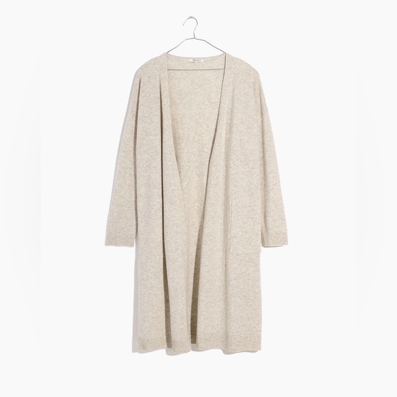 Madwell by J Crew Plus Duster Cardigan Sweater. Wool blend. Ivory. 2x. 3x. NWT - Picture 1 of 2